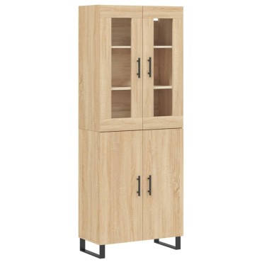 vidaXL Ντουλάπι Sonoma δρυς 69,5x34x180cm από Επεξεργασμένο Ξύλο 1 τεμ.