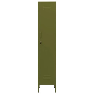 vidaXL Φοριαμός Πράσινο Λαδί 35x46x180cm από Ατσάλι 1 τεμ.