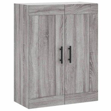 vidaXL Ντουλάπι Γκρι Sonoma 69,5x34x180cm Επεξεργασμένο Ξύλο 1 τεμ.
