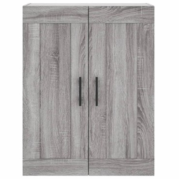 vidaXL Ντουλάπι Γκρι Sonoma 69,5x34x180cm Επεξεργασμένο Ξύλο 1 τεμ.