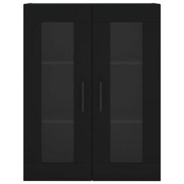 vidaXL Ντουλάπι Μαύρο 69,5x34x180cm από Επεξεργασμένο Ξύλο 1 τεμ.