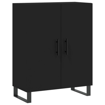 vidaXL Ντουλάπι Μαύρο 69,5x34x180cm από Επεξεργασμένο Ξύλο 1 τεμ.