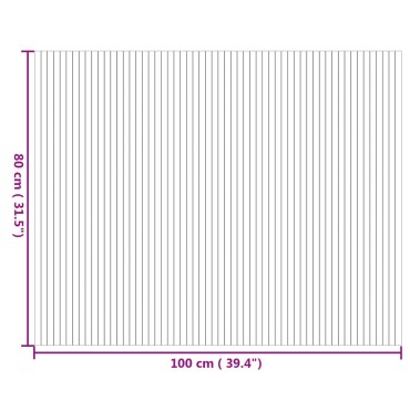 vidaXL Χαλί Ορθογώνιο Φυσικό 80x100cm Μπαμπού