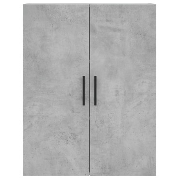 vidaXL Ντουλάπι Γκρι Σκυροδέματος 69,5x34x180cm Επεξεργασμένο Ξύλο 1 τεμ.