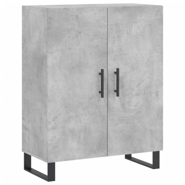 vidaXL Ντουλάπι Γκρι Σκυροδέματος 69,5x34x180cm Επεξεργασμένο Ξύλο 1 τεμ.