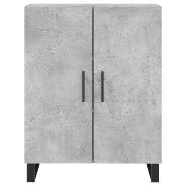 vidaXL Ντουλάπι Γκρι Σκυροδέματος 69,5x34x180cm Επεξεργασμένο Ξύλο 1 τεμ.