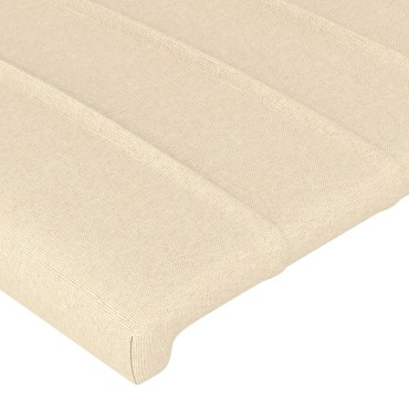 vidaXL Κεφαλάρια Κρεβατιού 2 τεμ. Κρεμ 72x5x78/88cm Υφασμάτινα