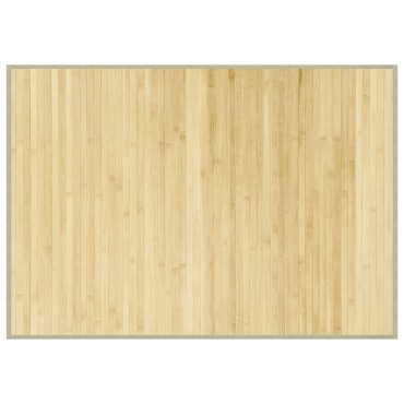vidaXL Χαλί Ορθογώνιο Ανοιχτό Φυσικό 70x100cm Μπαμπού