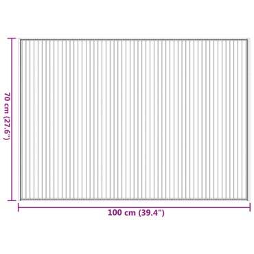 vidaXL Χαλί Ορθογώνιο Ανοιχτό Φυσικό 70x100cm Μπαμπού