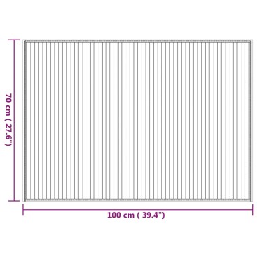 vidaXL Χαλί Ορθογώνιο Φυσικό 70x100cm Μπαμπού