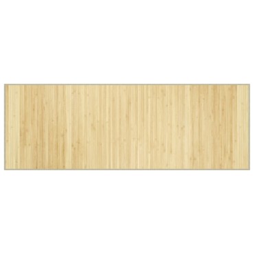 vidaXL Χαλί Ορθογώνιο Ανοιχτό Φυσικό 70x200cm Μπαμπού