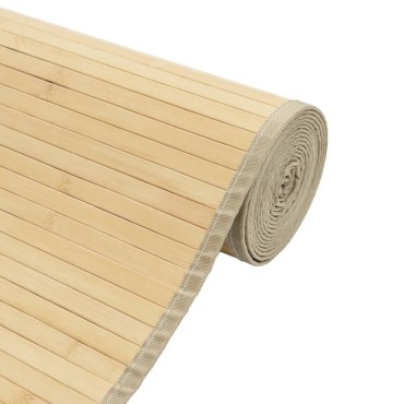 vidaXL Χαλί Ορθογώνιο Ανοιχτό Φυσικό 70x200cm Μπαμπού