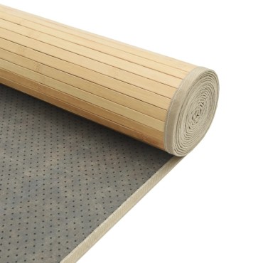 vidaXL Χαλί Ορθογώνιο Ανοιχτό Φυσικό 70x200cm Μπαμπού