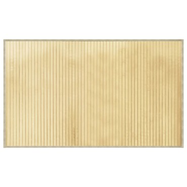 vidaXL Χαλί Ορθογώνιο Ανοιχτό Φυσικό 60x100cm Μπαμπού