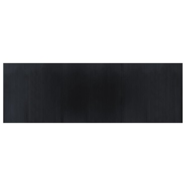 vidaXL Χαλί Ορθογώνιο Μαύρο 100x300cm Μπαμπού