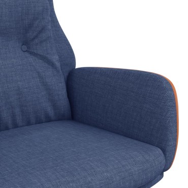 vidaXL Πολυθρόνα Relax Μπλε από Ύφασμα και PVC 70x77x94cm 1 τεμ.