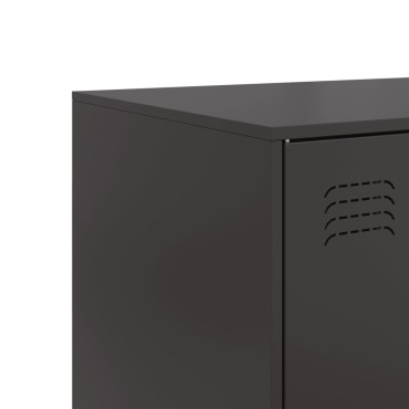 vidaXL Ντουλάπι Μαύρο 99x39x73cm από Ατσάλι 1 τεμ.