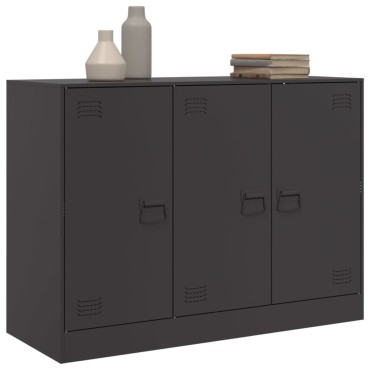 vidaXL Ντουλάπι Μαύρο 99x39x73cm από Ατσάλι 1 τεμ.