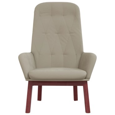 vidaXL Πολυθρόνα Relax Ανοιχτό Γκρι Βελούδινη 70x77x98cm 1 τεμ.