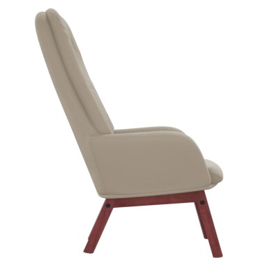 vidaXL Πολυθρόνα Relax Ανοιχτό Γκρι Βελούδινη 70x77x98cm 1 τεμ.