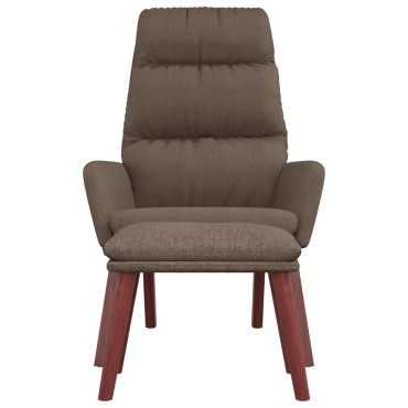 vidaXL Πολυθρόνα Relax Taupe Υφασμάτινη με Σκαμπό 70x77x98cm 1 τεμ.