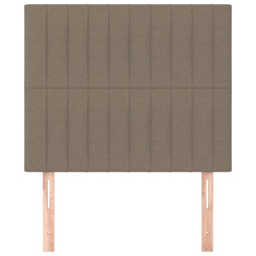 vidaXL Κεφαλάρια Κρεβατιού 2 τεμ. Taupe 80x5x78/88cm Υφασμάτινο