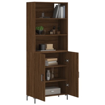 vidaXL Ντουλάπι Καφέ Δρυς 69,5x34x180cm από Επεξεργασμένο Ξύλο 1 τεμ.