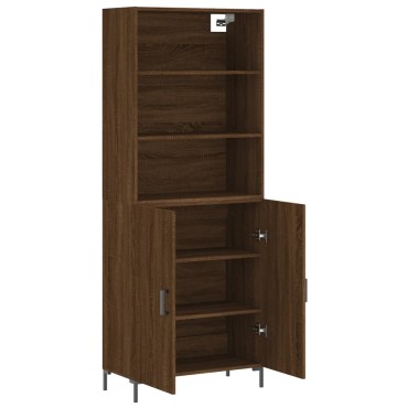 vidaXL Ντουλάπι Καφέ Δρυς 69,5x34x180cm από Επεξεργασμένο Ξύλο 1 τεμ.