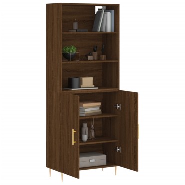 vidaXL Ντουλάπι Καφέ Δρυς 69,5x34x180cm από Επεξεργασμένο Ξύλο 1 τεμ.