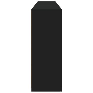 vidaXL Μπουφές με Φώτα LED Μαύρος 202x37x100cm 1 τεμ.
