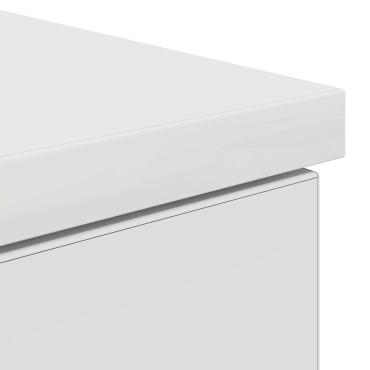 vidaXL Γραφείο με συρτάρι Λευκό 140x49x76cm Επεξεργασμένο ξύλο 1 τεμ.