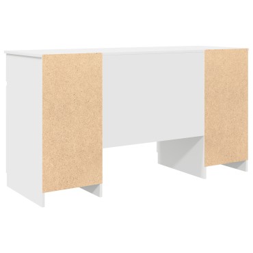 vidaXL Γραφείο με συρτάρι Λευκό 140x49x76cm Επεξεργασμένο ξύλο 1 τεμ.