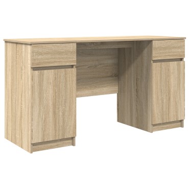 vidaXL Γραφείο Sonoma Δρυς Επεξεργασμένο ξύλο 140x49x76cm 1 τεμ.