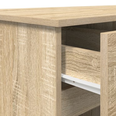 vidaXL Γραφείο Sonoma Δρυς Επεξεργασμένο ξύλο 140x49x76cm 1 τεμ.