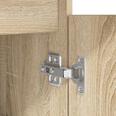 vidaXL Γραφείο Sonoma Δρυς Επεξεργασμένο ξύλο 140x49x76cm 1 τεμ.
