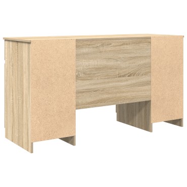 vidaXL Γραφείο Sonoma Δρυς Επεξεργασμένο ξύλο 140x49x76cm 1 τεμ.