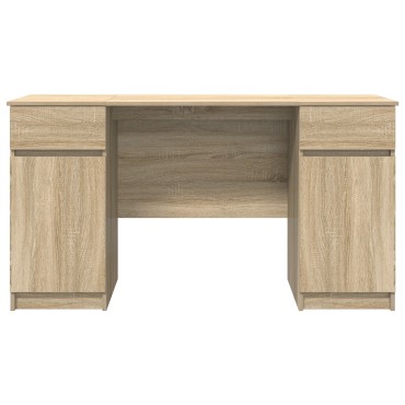 vidaXL Γραφείο Sonoma Δρυς Επεξεργασμένο ξύλο 140x49x76cm 1 τεμ.
