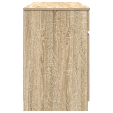 vidaXL Γραφείο Sonoma Δρυς Επεξεργασμένο ξύλο 140x49x76cm 1 τεμ.