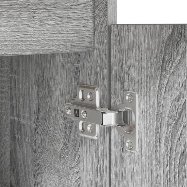 vidaXL Γραφείο Γκρι sonoma Επεξεργασμένο ξύλο 140x49x76cm 1 τεμ.