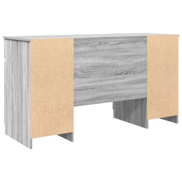γραφείο vidaXL Γκρι Σονομά 140x49x76cm Επεξεργασμένο ξύλο 1 τεμ.