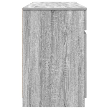 γραφείο vidaXL Γκρι Σονομά 140x49x76cm Επεξεργασμένο ξύλο 1 τεμ.