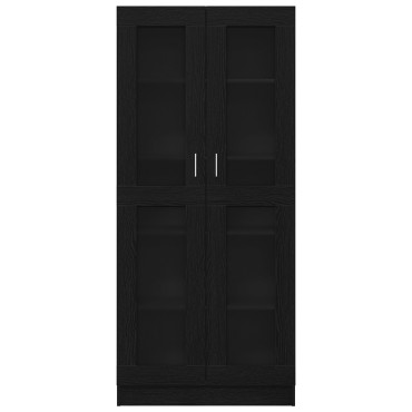 vidaXL Βιβλιοθήκες 2 τεμ. Μαύρη Δρυς 82,5x30,5x185cm - Επεξεργασμένο Ξύλο