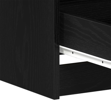 vidaXL Γραφεία 2 τεμ. Μαύρο Δρύς 140x50x76cm Κατασκευασμένο ξύλο