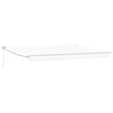 vidaXL Ανασυρόμενη Τέντα Λευκή 450x300 cm