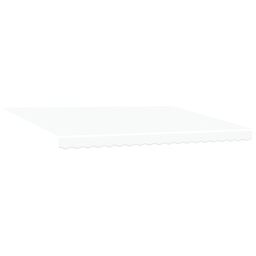 vidaXL Μηχανική Ανασυρόμενη Τέντα με LED Λευκή 450x350 εκ.