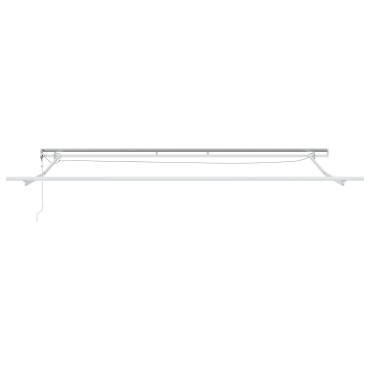 vidaXL Αυτόματη Ανασυρόμενη Τέντα με LED Λευκή 450x350 εκ.