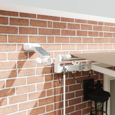 vidaXL Αυτόματη Ανασυρόμενη Τέντα με LED Μπεζ 500x350 εκ