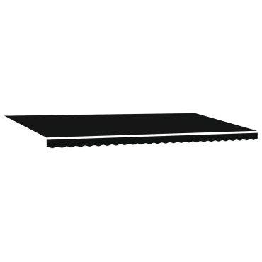 vidaXL Αυτόματη Ανασυρόμενη Τέντα με LED Μαύρη 600x300 εκ.