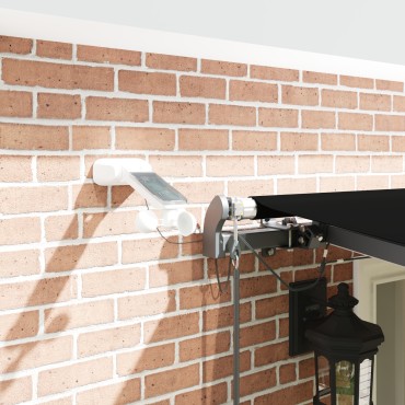 vidaXL Αυτόματη Ανασυρόμενη Τέντα με LED Μαύρη 600x300 cm