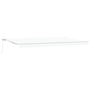 vidaXL Μηχανική Ανασυρόμενη Τέντα Λευκή 600x300 cm